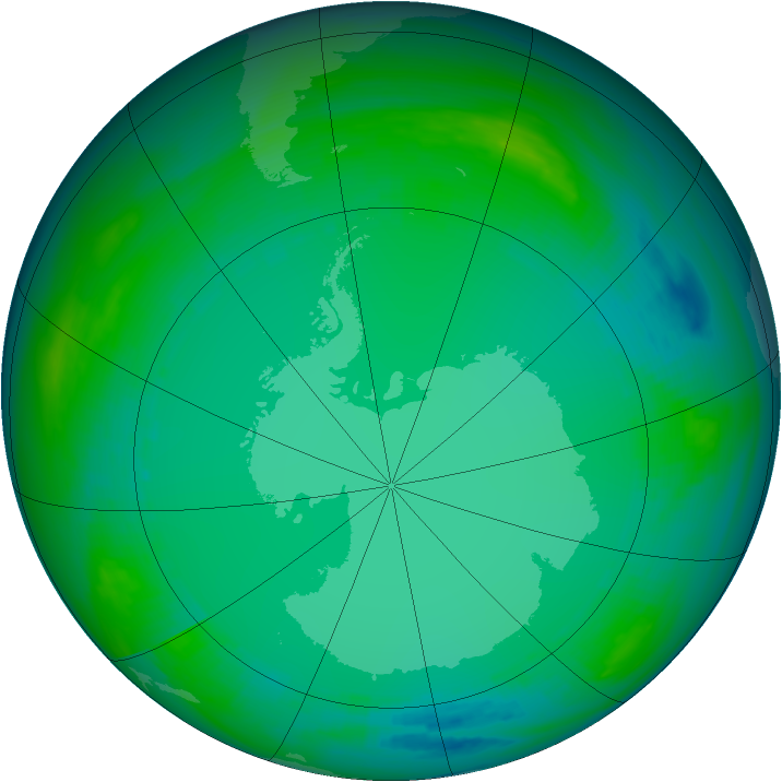 Ozone Map 1982-07-12